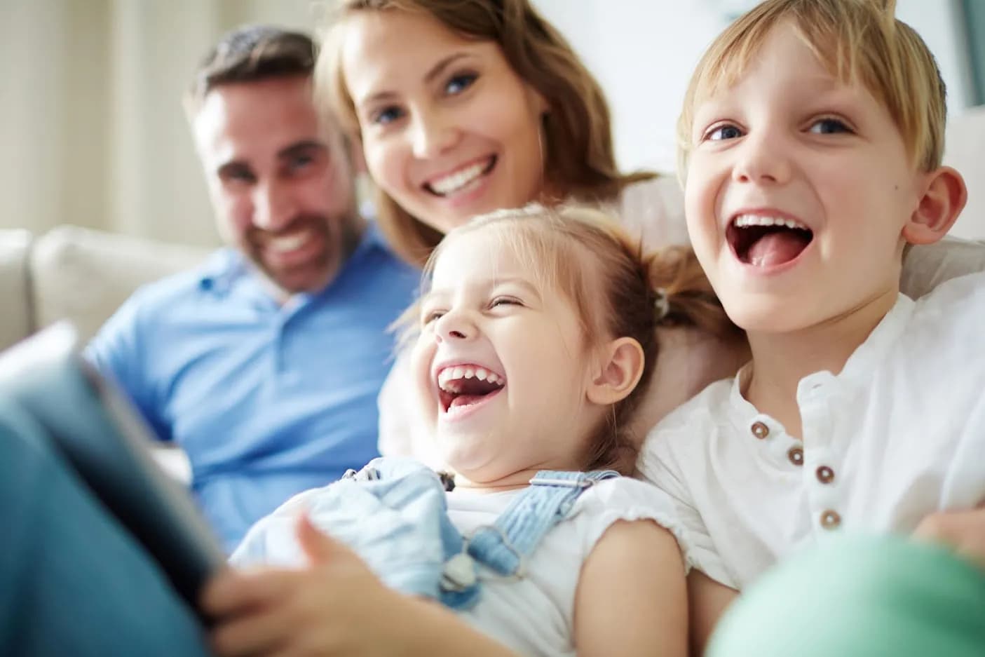Friendly Cy Becker Dental team welcoming a family